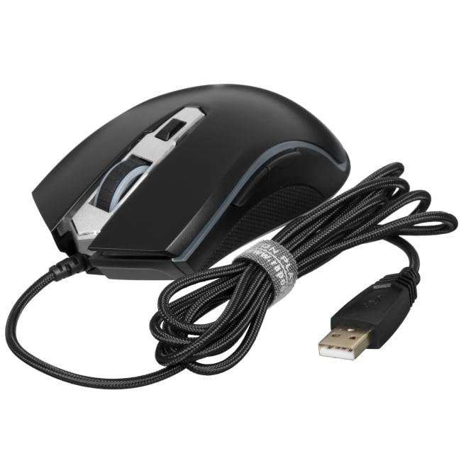 RAPOO Игровая мышь проводная V25S, цвет - черный (12277)