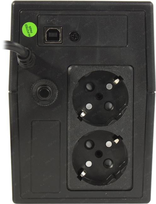 ИБП POWERMAN Back Pro 650 PLUS, линейно-интерактивный, 650ВА, 360Вт, 4 IEC320 C13 с резервным питанием, USB, батарея 12В 7 Ач 1 шт., 298мм х 101мм х 142мм, 4.3 кг./ UPS POWERMAN Back Pro 650 PLUS, line-interactive, 650VA, 360W, 4 IEC320 C13 with redundant power, USB, battery 12V 7Ah 1 pc., 298mm x 101mm x 142mm, 4.3 kg.