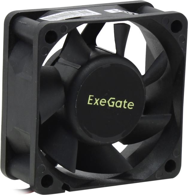 Exegate EX295228RUS Вентилятор 12В DC ExeGate ExtraPower EP06025S2P (60x60x25 мм, Sleeve bearing (подшипник скольжения), 2pin, 4500RPM, 31dBA)