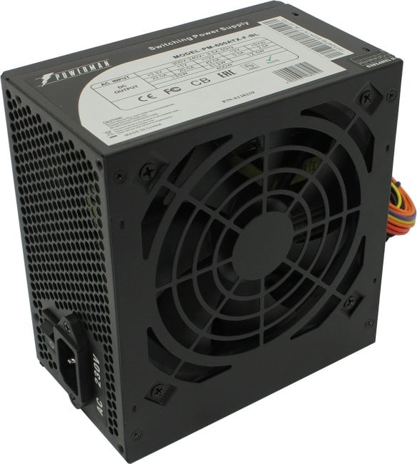 Блок питания Powerman <PM-600ATX-F-BL> 600W  ATX (24+2x4+2x6/8пин) <6128219>