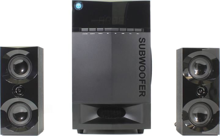 Акустическая система Dialog Progressive AP-230 BLACK акустические колонки 2.1, 35W+2*15W RMS, Bluetooth, USB+SD reader
