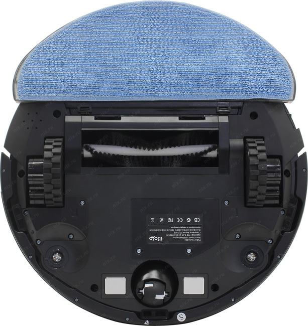 iBoto Smart Aqua <X420GW Black> Пылесос-робот (25Вт, 2150 Па, 0.8л/0.18л, турбощетка, 2000мАч, WiFi, ПДУ)