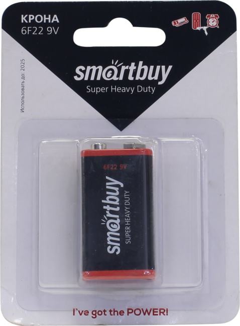 Smartbuy 6F22/1B (12/240) (SBBZ-9V01B) (1шт. в уп-ке)