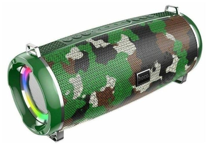 Колонка Hoco Xpress Sports <HC2 Camouflage Green> (Bluetooth, USB, microSD,  FM,  Li-Ion)