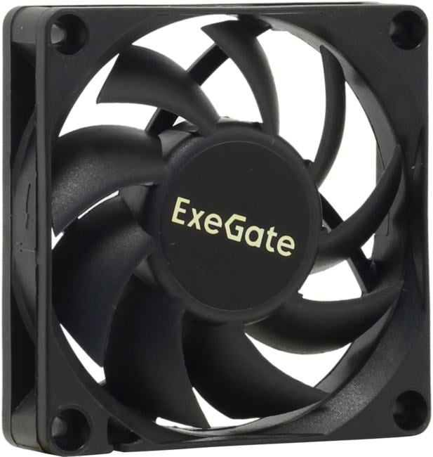 Exegate EX283372RUS Вентилятор ExeGate EX07015H3PM, 70x70x15 мм, гидродинамический, 3pin+Molex, 3000RPM, 26dBA