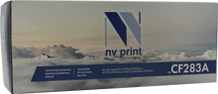 Картридж NVPrint CF283A NVPrint CF283A для HP LJ ProM125nw/M125rnw/M127fw/M127fn (1500p) black, с чипо