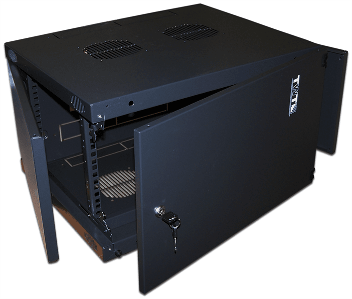 TWT-CBWNM-9U-6x4-BK Шкаф телекоммуникационный настенный TWT Next 19" 9U 494х550х450 мм (ВхШхГ) дверь: металл боковая панель: сплошная съемная разборный цвет: чёрный