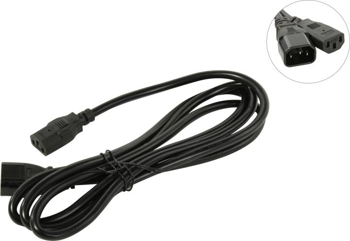 ITK <PC-C13C14-2M-2м> Кабель UPS -> устройство  220V  (IEC-320-C13-->  IEC-320-C14) 2м