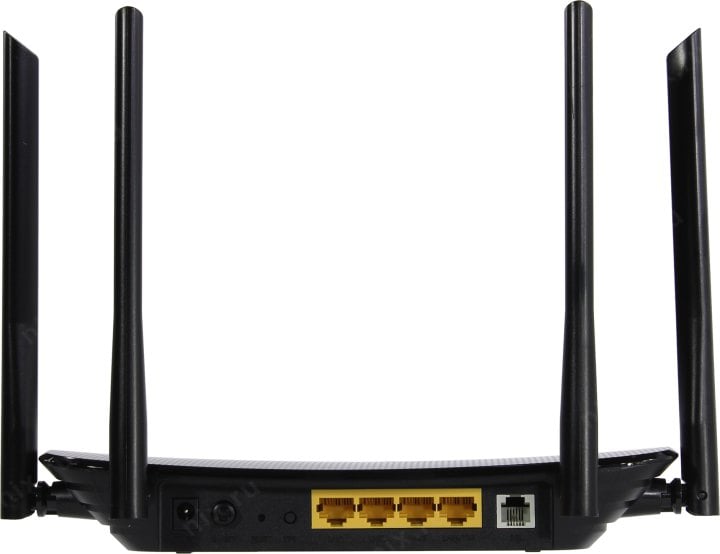 Маршрутизатор/ AC1200 Wi-Fi VDSL/ADSL Modem Router, 802.11ac/a/n/g/b, 867Mbps at 5GHz + 300Mbps at 2.4GHz, 4 FE ports,  4 fixed antennas, Tether App, VPN Server, Clound Support, with VDSL splitter, Annex A&B