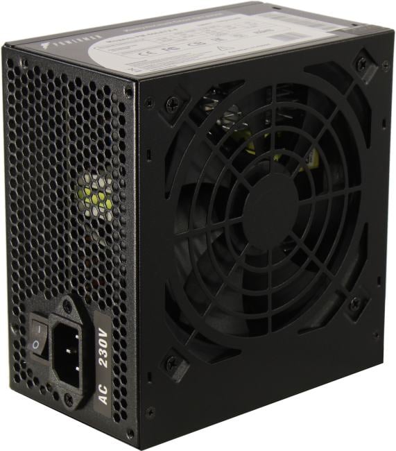 Блок питания Powerman <PM-600ATX-F Black> 600W ATX  (24+2x4+2x6/8пин)  <6143094>