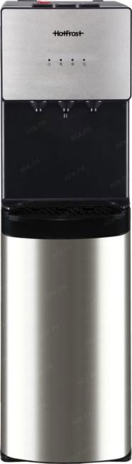 Кулер для воды Hotfrost V400AS, нижняя загрузка, нагрев 90 °С, охлаждение 10 °С, серебристый/черный