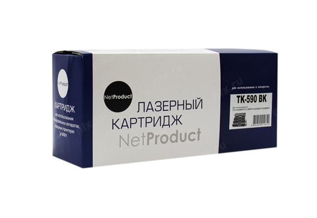 Картридж NetProduct N-TK-590Bk, для Kyocera, черный, 7000 стр