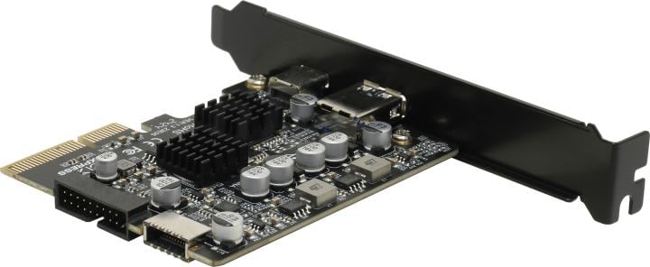 Espada <PCIeU32TE> (RTL) PCI-Ex4, USB3.2-C, 1 port-ext/USB3.2, 1 port-ext/USB3.2,  2  port-int