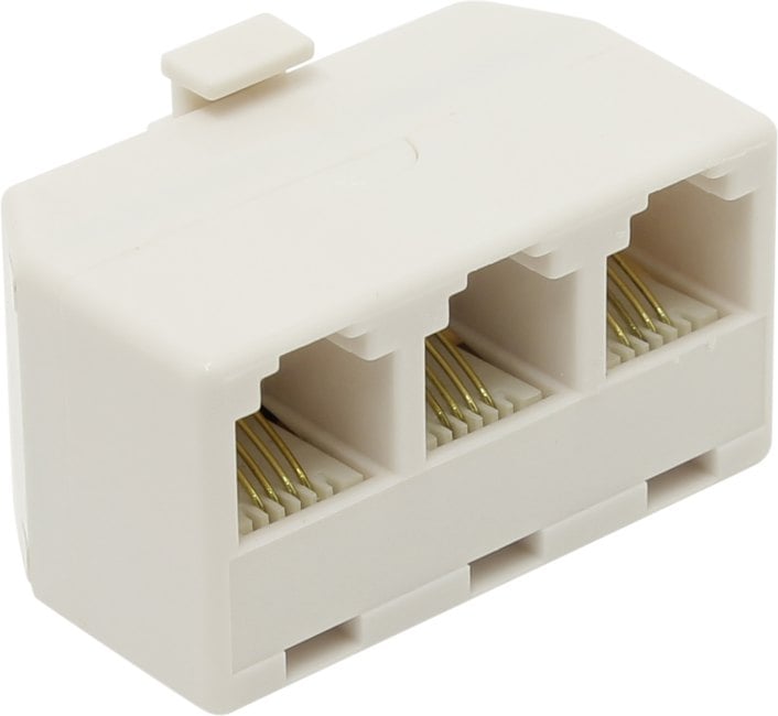 Greenconnection <GA-RJ11-T-3>  Разветвитель RJ-11(6P4C) -->3xRJ-11(6P4C)