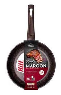 HITT HM1024 Сковорода HITT Maroon 24см а/п