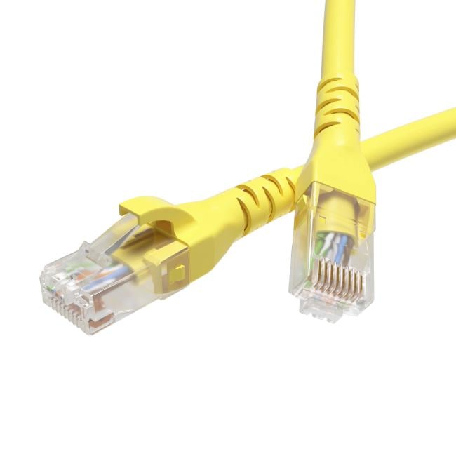 Кабель патч-корд U/UTP 5e кат. 1,5м. DKC RN5EUU4515YL LSZH,  желтый, "RAM telecom"