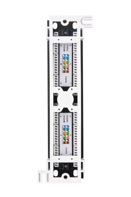 WRline WR-PL-12-C5E-WL-D Патч-панель настенная, 12 портов RJ-45, категория 5е, с подставкой