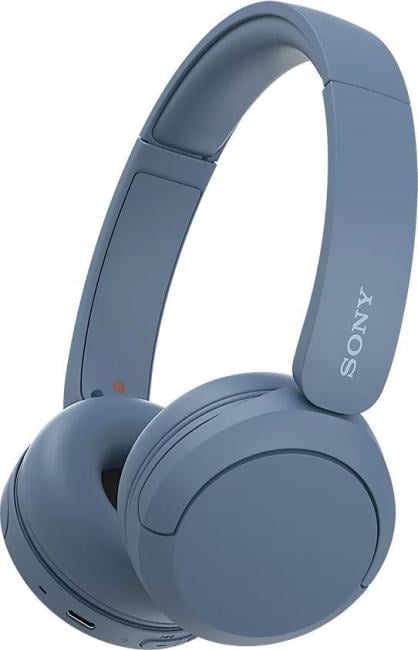 Наушники с микрофоном SONY WH-CH520/LZ Blue (Bluetooth5.2, с регулятором громкости)