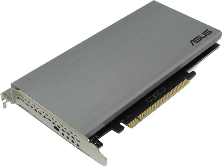 ASUS HYPER M.2 X16 CARD V2 (RTL) (PCI-E 3.0  x16  ->  4xM.2, 2242/2260/2280/22110)