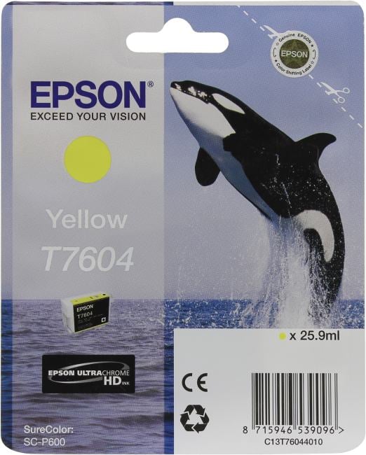 Картридж T7604 <C13T76044010> Yellow для  Epson SureColor SC-P600