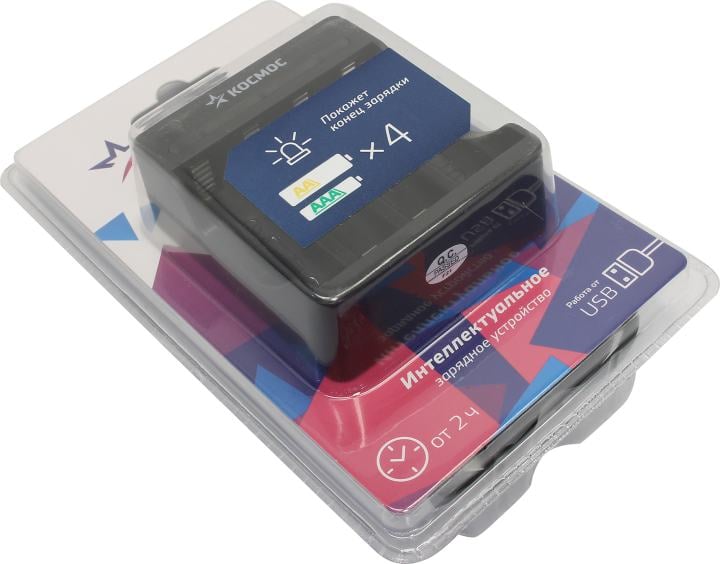 Зарядное уст-во Космос  <КОС903USB>  (AA/AAA)