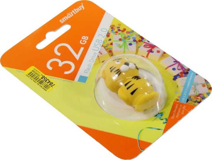 SmartBuy Wild <SB32GBTIGERW> USB2.0  Flash  Drive  32Gb (RTL)