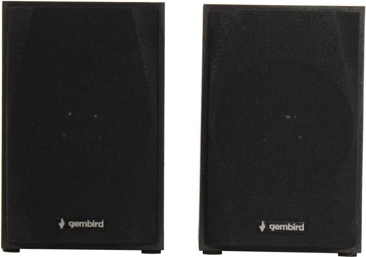 Колонки компьютерные GEMBIRD SPK-201, 2.0, 2х2, 5 Вт, USB, регулятор громкости, МДФ, черные