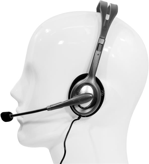 Logitech Stereo Headset H111 (наушники с  микрофоном, шнур 1.8м)<981-000593/81-000594>