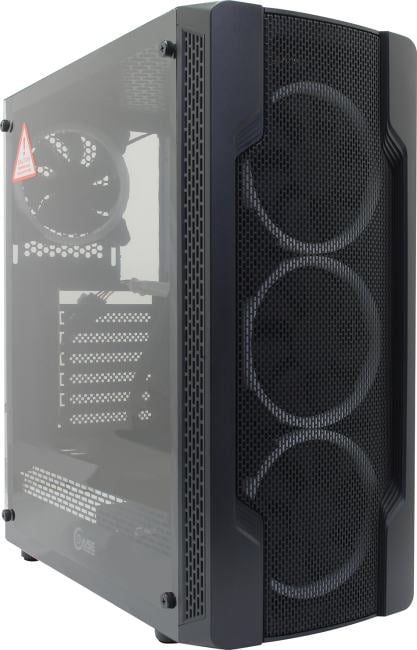 Компьютерный корпус Powercase Mistral X4 Mesh LED, Tempered Glass, 4x 120мм 5-color fan, черный, ATX (CMIXB-L4)