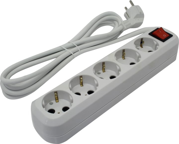 5bites SP5W-330 Сетевой фильтр 5S / 3*1.5MM2 / 16A / ABS / 3M / WHITE