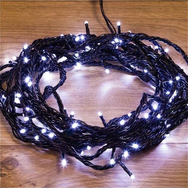 303-145 Гирлянда Нить управляемая 20м 200 LED БЕЛЫЙ черный ПВХ IP65нужен контроллер 217-204 NEON-NIGHT