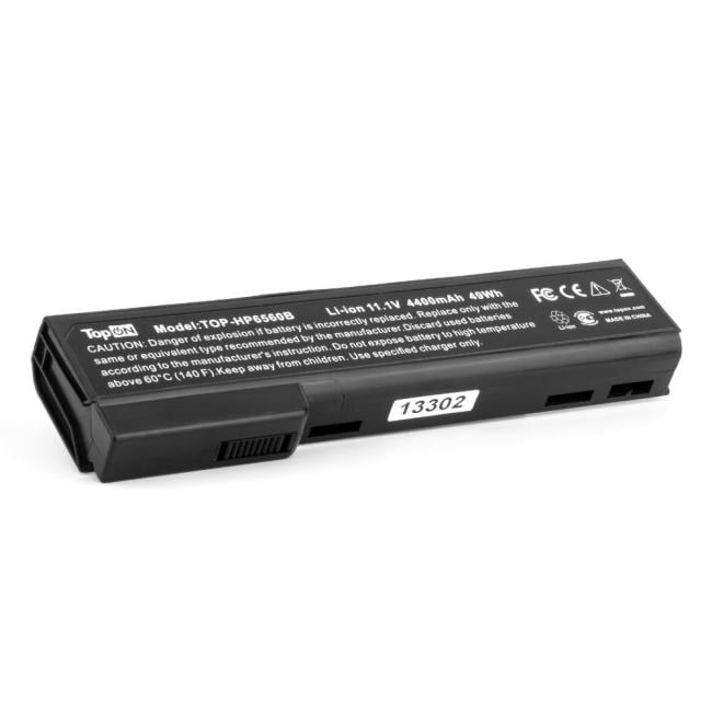 TopON TOP-HP6560B Аккумулятор для ноутбука HP Compaq 6560b. 11.1V 4400mAh. PN: HSTNN-LB2G