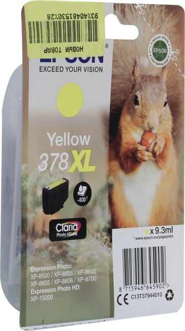Картридж Epson C13T37944010 Yellow для Expression Photo HD  XP-15000/Expression Photo XP-8500/8600/8700