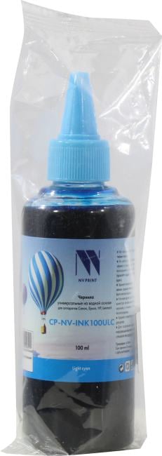 Чернила NV-Print CP-NV-INK100ULC Light Cyan для Canon/Epson/НР/Lexmark (100мл)