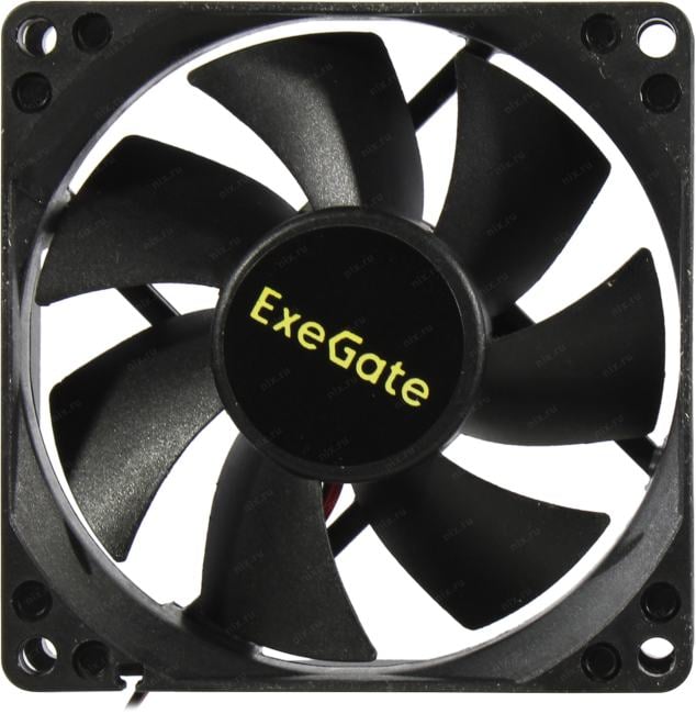 Exegate EX295206RUS Вентилятор 24B DC ExeGate EX08025S2P-24 (80x80x25 мм, Sleeve bearing (подшипник скольжения), 2pin, 2800RPM, 28dBA)