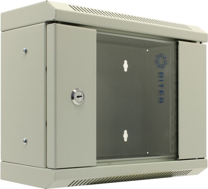 5bites <TC3104-04G> Шкаф настенный телекоммуникационный 10", серый  4U  312x150