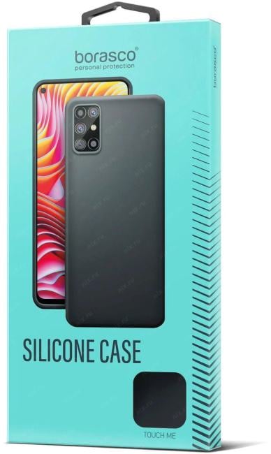 Чехол (клип-кейс) BoraSCO для Apple iPhone 14 Silicone Case черный (70822)
