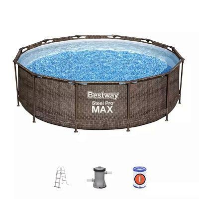 Бассейн с набором BESTWAY 56709 STEEL PRO MAX (6199)