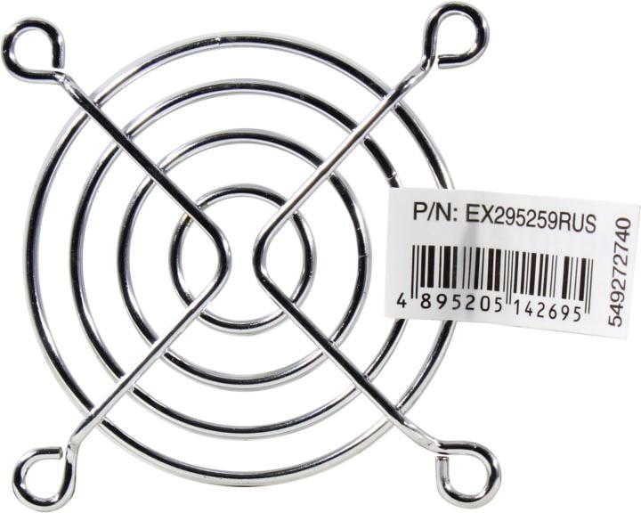 Exegate EX295259RUS Решетка для вентилятора 60x60 ExeGate EG-060MR (60x60 мм, металлическая, круглая, никель)