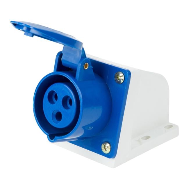 11-8909 Розетка 113 стационарная 2Р+РЕ 16А 220В IP44 REXANT