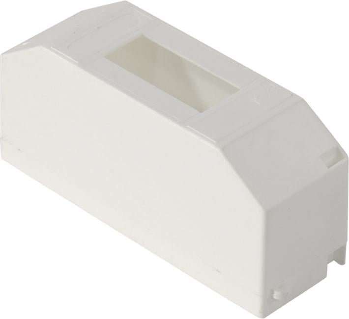 Корпус модульный пластиковый IP30, 1-2 модуля навесной DEKraft ЩРН-П-1/2 белый