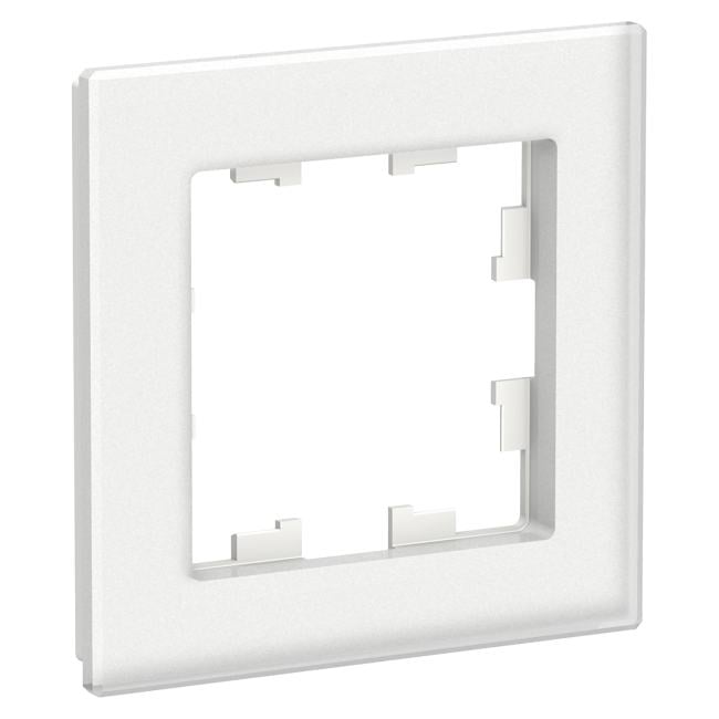 Schneider Electric ATN330101 ATLASDESIGN NATURE 1-постовая РАМКА, МАТОВОЕ ОРГАНИЧЕСКОЕ СТЕКЛО БЕЛЫЙ