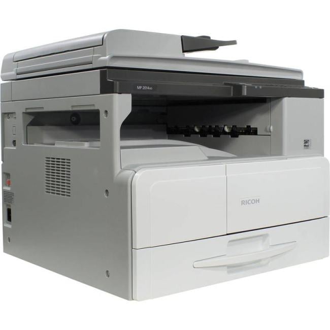 Принтер Ricoh MP 2014AD (A3, 20стр/мин, дуплекс, автоподатчик на 50p, цв.сканер, в комплекте тонер (4000p, девелопер, инструкция [912356]