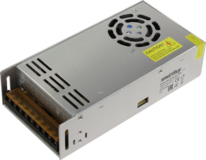 Smartbuy <SBL-IP20-Driver-400W> Блок питания  (вх.AC220-240В,  выхDC12В,  400Вт, клеммы)