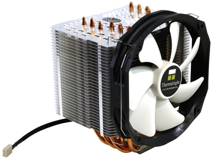 Thermalright <Macho Rev.A BW> (4пин, 775/1155/1366/2011/AM2-FM1,  15-21дБ,  300-1300  об/мин, Cu+Al+тепл.тр)