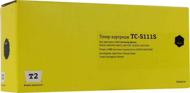 T2  MLT-D111S Картридж для Samsung Xpress M2020/M2070 (1000 стр.) Новая версия чипа
