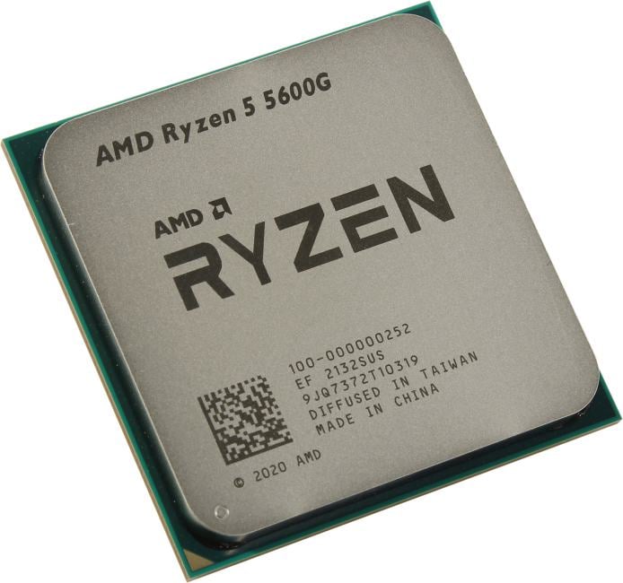 Центральный Процессор AMD RYZEN 5 5600G OEM (Cezanne, 7nm, C6/T12, Base 3,90GHz, Turbo 4,40GHz, Vega 7, L3 16Mb, TDP 65W, SAM4) OEM (100-000000252)