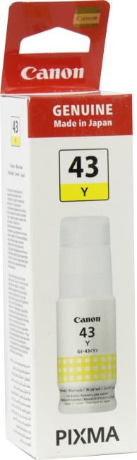 Картридж Canon - GI-43Y 4689C001, Струйный, Желтый, 8000стр, 60мл, 4689C001