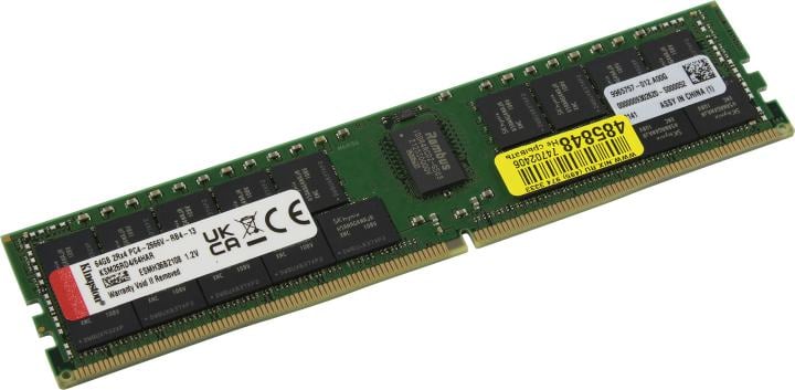 Kingston <KSM26RD4/64HAR> DDR4 RDIMM 64Gb <PC4-21300> CL19 ECC Registered