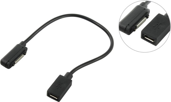 Espada <ErdlmF15>  Кабель-переходник для зарядки Sony Xperia,  магнитный microUSB F